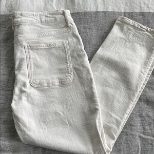 Pilcro White Denim Jeans high rise slim